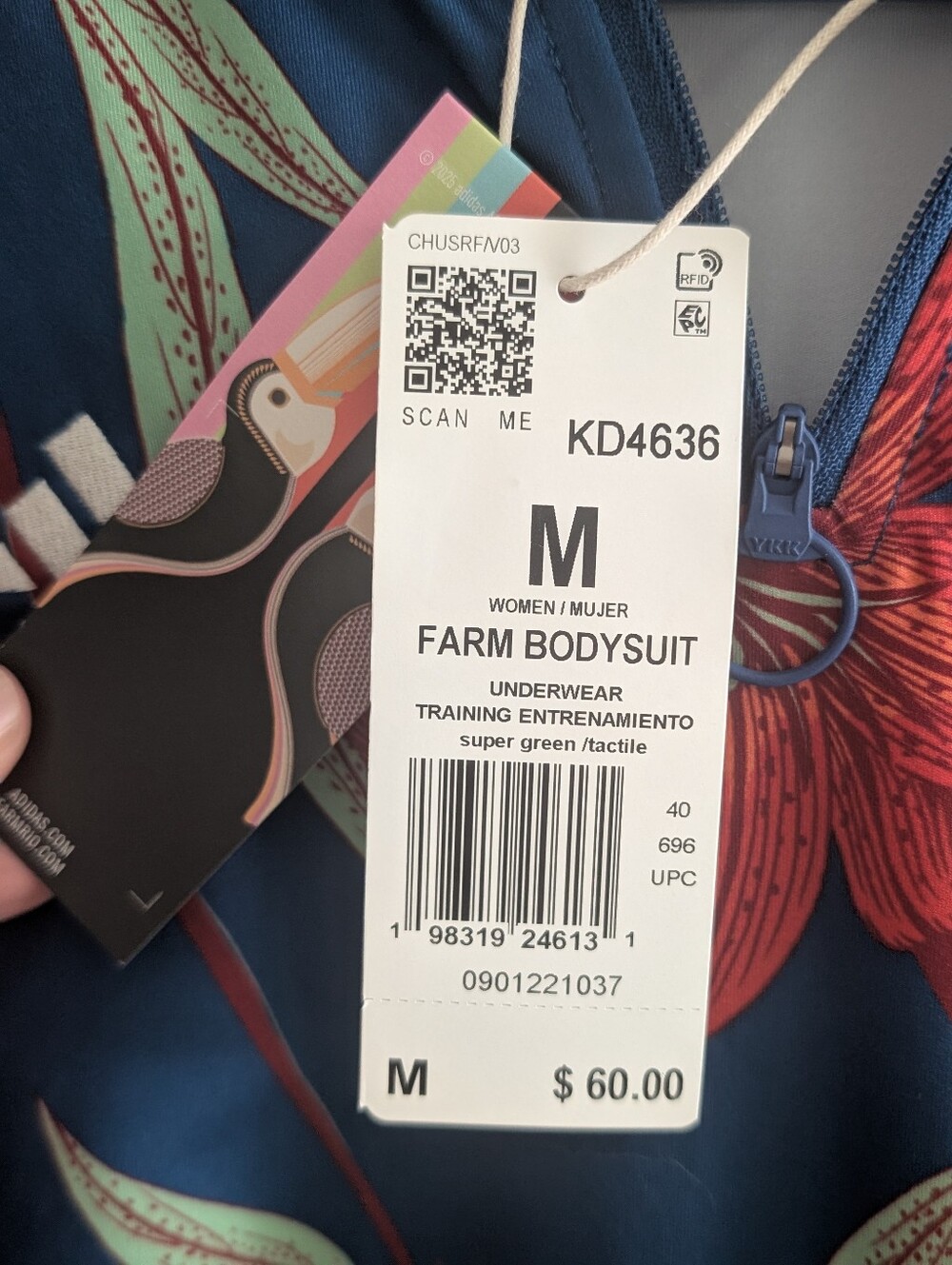 Farm Rio X Adidas Bodysuit NWT - Picture 4 of 5